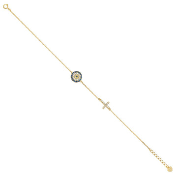 evil eye bracelet gold